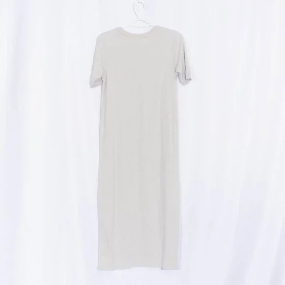 MADEWELL Midi Tee Dress in Oatmeal Size XS - Picture 6 of 10